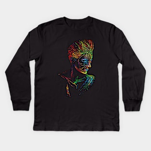 The Colors of Art Man Kids Long Sleeve T-Shirt